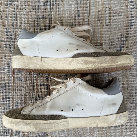 Golden Goose White and Gray Sneakers - Picture 3 of 5